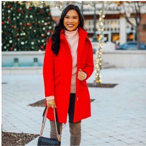 J. Crew Cocoon coat in Italian stadium-cloth wool blend